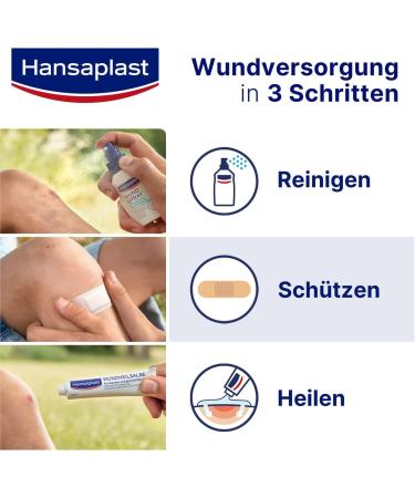 Hansaplast Sensitive Skin Tone Plaster Light - 20 Hypoallergenic Strips with Bacteria Shield - Skin-Friendly & Painless Wound Care - Buy Online on GoSupps.com