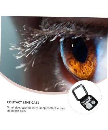 Homsfou 3-Piece Contact Lens Container Set with Tweezers - Stylish & Durable Storage for Colored Contacts - International Shipping Available - Buy Online on GoSupps.com