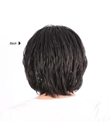 Pin Chu Black Crochet Box Braided Synthetic Wig - Stylish Box Braid Hair Extension for Women | Shop Internationally - Buy Online on GoSupps.com