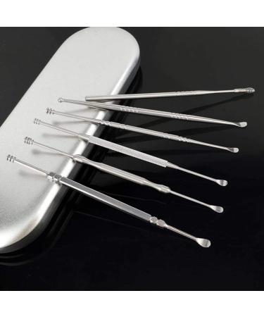 Stainless Steel Ear Cleaning Kit - Safe Earwax Removal Tool Set (6 Pcs) for Adults & Kids - Buy Online on GoSupps.com