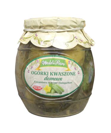 Waldiben pickled gherkins /Ogorki kwaszone pack of 6 (6 x 770 g)
