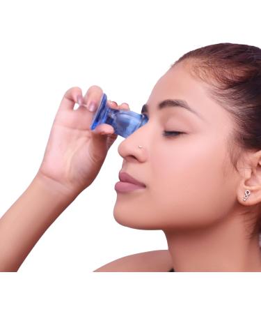 Glass Eye Wash Cup Set of 2 | Soothing Relief for Allergens & Dry Eyes | Eye Shaped Rim for Optimal Comfort | Clean & Healthy Eyes - Buy Online on GoSupps.com