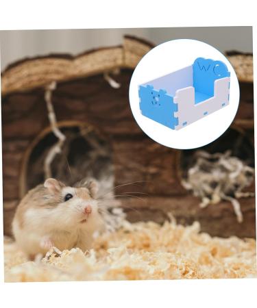 BESPORTBLE 1pc Hamster Toilet Hamster Bathroom Critters Hamster Litter Toilet Pet Pet Toilet Blue PVC 15x10cm Blue - Buy Online on GoSupps.com