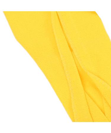 Double Sided Exfoliating Back Scrubber with Coarse Sand | Handle for Body Washing Shower - Yellow - Buy Online on GoSupps.com
