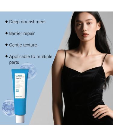 rabuu Peptide Hydrating Face Cream - Deep Moisture Plumping & Elasticity Boost Skin Barrier Care Rich Texture - Buy Online on GoSupps.com