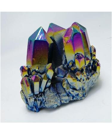 Natural Quartz Cluster Crystal Specimen Electroplating Aura Rainbow Crystal Cluster Reiki Reiki Stone Gift yuebang Reiki Crystal Stone (Size : 50g) - Buy Online on GoSupps.com