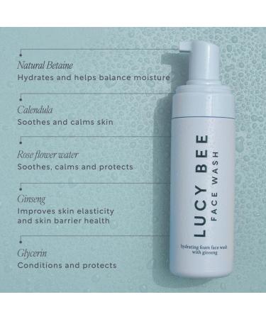 Hydrating Foam Face Wash - Gentle Lightweight Cleanser for Sensitive Skin | 200+ Pumps | Natural Vegan Palm Oil Free | 5.07 fl oz - Buy Online on GoSupps.com