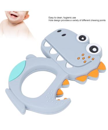 Silicone Baby Bite Ring Toys | Soothing Dinosaur Teething Rings for Breastfeeding Babies | Soothe Gums & Wounds International Shipping - Buy Online on GoSupps.com