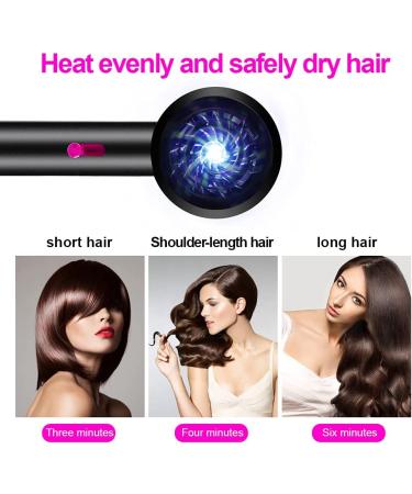 JUZOXEO Ionic Hair Dryer 1800W - Professional Blow Dryer with Powerful AC Motor and Negative Ion Technology - 3 Heating/2 Speed/Cold Settings - Ideal for Family, Salon, Travel, Children, and Pregnant Women - Buy Online on GoSupps.com