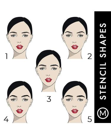 MADLUVV Eyebrow Stamp Stencil Kit - Dark Brown | 1-Step Brow Stamp + Shaping Set - Buy Online on GoSupps.com