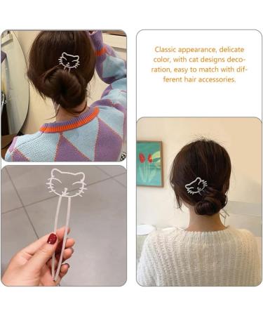SHERCHPRY Cute Cute Hairpin Kawaii Hair Accessories Retro Hairpin Cat Hair Clip Chinese Hair Pin Asian Hair Accessories Metal Hair Claw Clips Hot Hair Brush Hair Bun Alloy Hanfu Toddler Girl - Buy Online on GoSupps.com