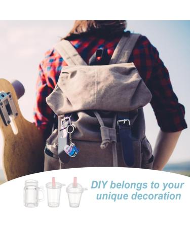 OLYCRAFT 204pcs Mini Cup Bubble Tea Keychain Kit - DIY Accessories Set for Earring Making with Rings, Tassels, Bubbles, Straws - No Glue Milky Tea Cup Pendant - Buy Online on GoSupps.com