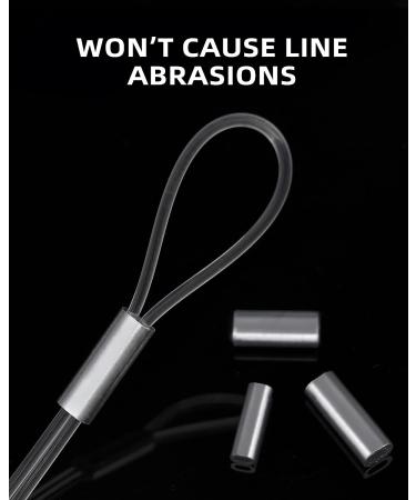BLUEWING Fishing Crimps 100 Pieces Aluminum Oval Crimping Sleeves - Size 14 (1.5*15mm) for Secure Fishing Line Connections - Buy Online on GoSupps.com