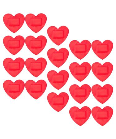 Sosoport 60pcs Heart Stickers Patches Breathable Care Patches Bandages Bulk Self Adhesive Patches Care Bandages Waterproof Protective Patch Cartoon