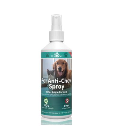 KinderPet Eco Anti Chew Bitter Apple Spray for Dogs Cats Stop Chewing Biting Barking Alcohol Free Formula Pet Puppies Dogs 250ml
