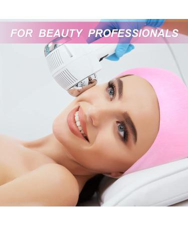 Disposable Spa Facial Headbands 128 Pieces - Non-Woven Stretch with Convenient Closure - Pink - Esthetician Supplies for Women - Buy Online on GoSupps.com