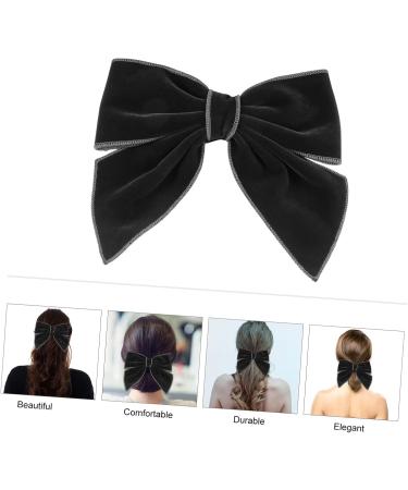 minkissy Bow Hairpin Hair Bows Clips Bowknot Hairpins Valentines Girl Hair Bows Alligator Clip Bows Grosgrain Hair Bow French Barrette Toddler Autumn and Winter Hair Knot Velvet Cloth 15x14x2.5cm Black - Buy Online on GoSupps.com
