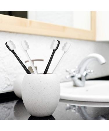 VEGOLS Adult Extra Soft Toothbrush with 20000 Bristles (Pack of 6) - Gentle Manual Toothbrush for Sensitive Gums | Black/White - Buy Online on GoSupps.com