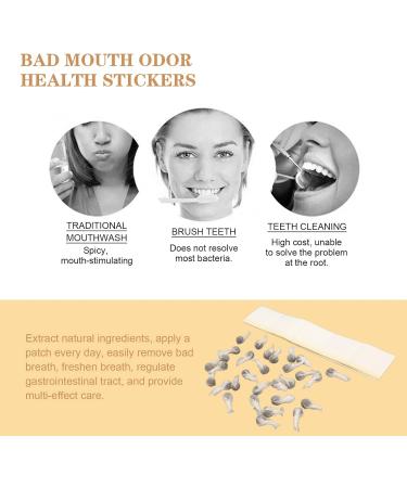 MOUMOUTEN 60pcs Mouth Clear Navel Paste - Natural Mugwort Belly Stickers for Fresh Breath & Oral Care - Buy Online on GoSupps.com