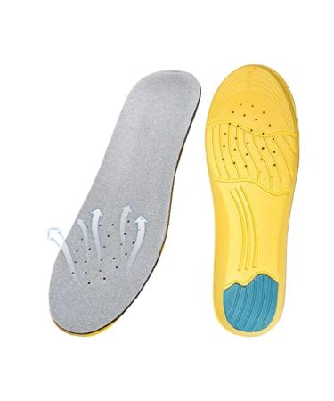 CSCDD Shoe Inserts Pad Soft Sport Insoles Memory Foam Breathable Outdoor Running Silicone Gel Heel Cushion Insole(Small) Small D