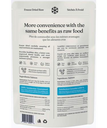 RawBites Freeze Dried Raw Dog Treats | Soy Free Grain Free Locally Sourced and Made in Canada Salmon Dog Treats (78g/2.75oz Salmon) - Buy Online on GoSupps.com