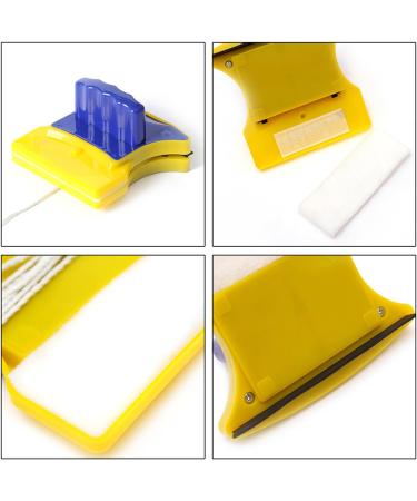 Magnetic Glass Cleaner Wiper Magnetic Glass Cleaning Brush Double Glazed Glass Wiper Thick Window Cleaning Equipment Glass Wiper Cleaning Tools With1.5m Rope For Cleaning Thickness 3-8mm - Buy Online on GoSupps.com