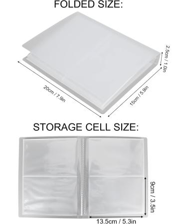 Nail Stickers Storage Book Large Capacity Transparent Nail Decals Organizer with Label Sticker - Buy Online on GoSupps.com