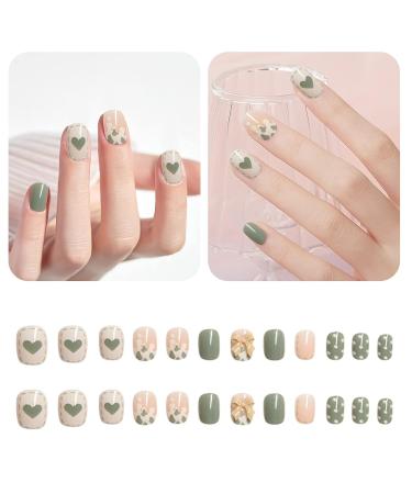 Medium Press-On Nails for Girls & Teens | Full Cover Ballerina Coffin False Nails - 24 Single-Colored Acrylics #05 - Buy Online on GoSupps.com