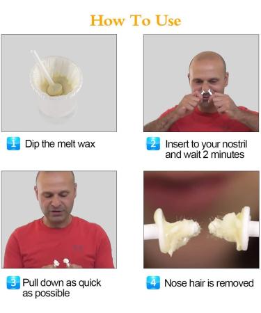 Nose Wax 100g Kit for Men & Women | Easy, Quick & Painless Hair Removal with 30 Safe Tip Applicators | Long-Lasting Results (15-20 Uses) - Buy Online on GoSupps.com
