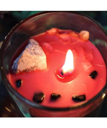 Healing Crystals Candle | Reiki Charged Manifestation Candle with Crystals | Scented Quartz Candle in Luxury Gift Box | Shop Internationally - Buy Online on GoSupps.com