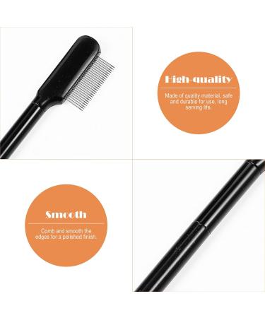 Beaupretty 1set Supplies Shaping Applicator Multipurpose Stainless with Comb Eyelashes Storage Steel Handle Shaper Long Practical Eyelash Eyebrow Men Bag Metal for Grooming Girl Travel Tools 15x1.8cm Black - Buy Online on GoSupps.com