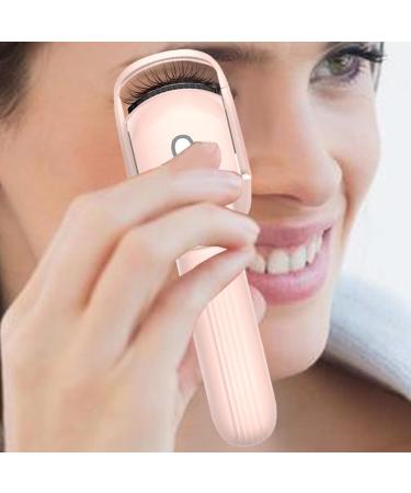Eyelash Heated Curler - Portable Electric Lash Curling Tool Rapid Heat-up Lash Curler with 3 Heating Modes Temperature Control Eye Lash Curler Makeup for Women Pink - Buy Online on GoSupps.com