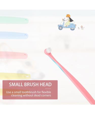 Buy Soft Bristle Pet Toothbrush Set for Small Dogs & Cats - 5 Pcs Round & Pointed Heads Ideal for Puppy & Kitten Dental Care - Buy Online on GoSupps.com