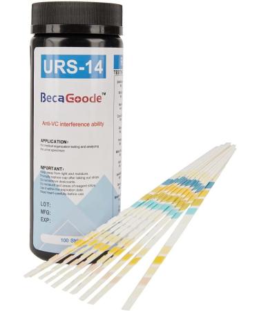 BecaGoode 14 Parameter Urine Test Strips - 100 Count for Accurate Results - Buy Online on GoSupps.com
