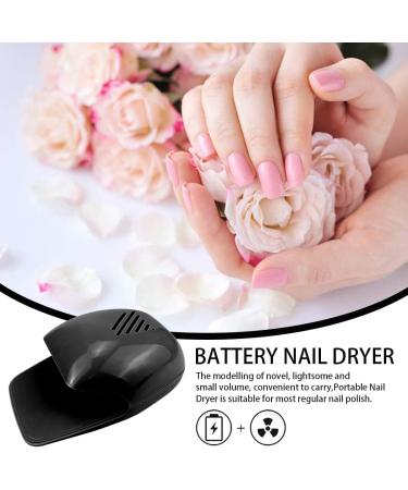 Portable Nail Dryer Portable Nail Fan Dryer Cooling Fan Nail Polish Quick Dryer for Normal Nail Polish Suitable e for Household and Salon (Black) - Buy Online on GoSupps.com