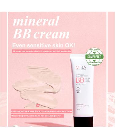 MIBA Ion Calcium Mineral BB Cream 50ml - Long-Lasting Coverage with SPF 50+ for 3 Middle-Term Benefits - Buy Online on GoSupps.com