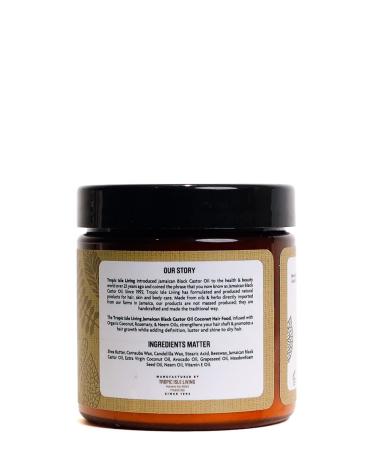 Tropic Isle Living Coconut Jamaican Black Castor Oil Hair Food 4 oz - Nourishing Hair Treatment - Buy Online on GoSupps.com