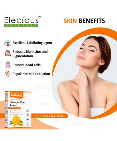 Buy Orange Peel Powder for Skin & Face - 200g | Natural Tan Removal Cleansing & Glow - No Chemicals No Preservatives - International Shipping - Buy Online on GoSupps.com