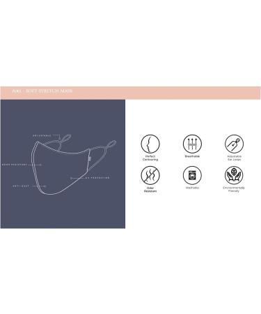 Bloch Soft Stretch Reusable Kids Face Mask (Pack of 3) - Black, 3 Count - Buy Online on GoSupps.com