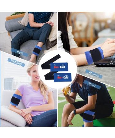 Hilph Cooling Pads Gel - Reusable Heat & Cold Therapy Packs for Sports Injuries - 2 Pieces with Velcro Fastener - Buy Online on GoSupps.com