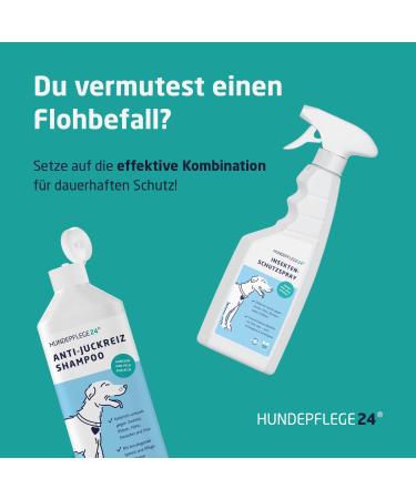 Natural Dog Shampoo for Itching | 3-in-1 Fur Shine & Conditioner | Mite Flea & Fungus Support | 500ml - Safe for Dogs Cats & Puppies - Buy Online on GoSupps.com