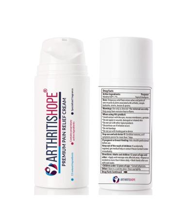 Premium Pain Relief Cream - with 13 New Natural Ingredients Including Arnica and Calendula. Healing Ointment for Neck Back Carpal Tunnel and Knee Arthritis Pain.