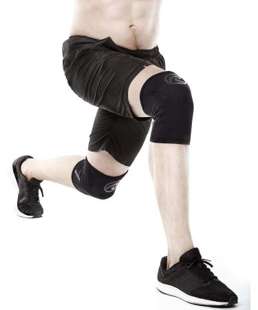 Rehband 5mm Knee Sleeve for Weightlifting - Carbon/Black - Medium - Buy Online on GoSupps.com