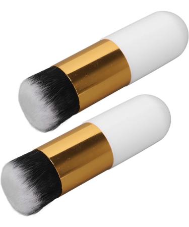 Chubby Cosmetic Brush 2 Pieces Durable Facial Makeup Brush Easy to Clean Skin-Friendly Round Handle for School - Buy Online on GoSupps.com