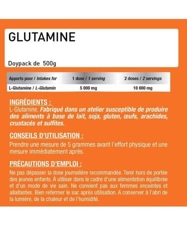 L-GLUTAMINE AMINO ACIDS VEGAN - Glutamine Pro Zero - Powder 100% Amine Acid Bodybuilding - Pure Glutamine - Performance - Intense Exercises - Neutral Taste - French Laboratory Eric Favre - Buy Online on GoSupps.com