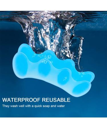 Toe Separators & Stretchers for Overlapping & Hammer Toes - Correct Bunions, Relieve Foot Pain - 1 Pair (Blue) - Buy Online on GoSupps.com