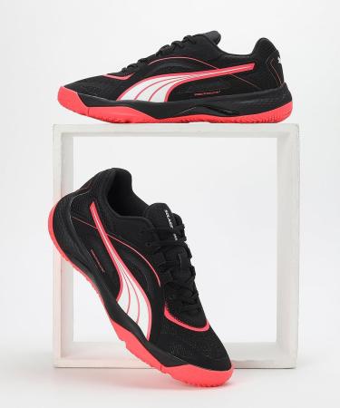 Buy PUMA Unisex Solarstrike II Indoor Trainers 40.5 EU - Puma Black Fire Orchid & White | International Shipping Available - Buy Online on GoSupps.com