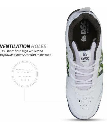 DSC Beamer Cricket Shoes - Lightweight & Durable for Boys & Men | Black | Size 8 UK 9 US 42 EU - Buy Internationally - Buy Online on GoSupps.com