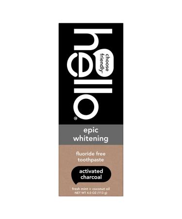 hello Deodorant Variety Pack (Sweet Coconut Fresh Citrus White Sage) & Activated Charcoal Epic Whitening Fluoride Free Toothpaste Fresh Mint + Coconut Oil Vegan & SLS Free - Buy Online on GoSupps.com