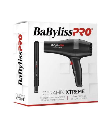 BaBylissPRO Ceramix Xtreme Styling Duo with 1 inch Ceramic Flat iron and Ceramic Hairdryer - Buy Online on GoSupps.com